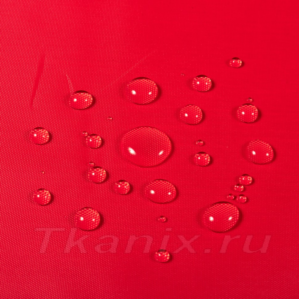 Ткань Oxford 240D PU 2000 (Ширина 1,48м), цвет Красный (на отрез)