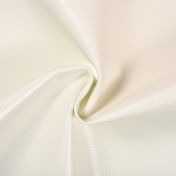Ткань Дерматин (Кожзам) для мебели (Ширина 138см), цвет Белый (на отрез) в Бронницах