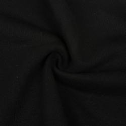 Ткань Футер 3-х нитка (Ширина 1,85 м), цвет Черный (на отрез) в Бронницах