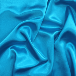 Ткань Атлас-сатин (Ширина 150см), цвет Голубой (на отрез) УЦЕНКА в Бронницах