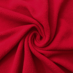 Флис Односторонний 130 гр/м2, цвет Красный (на отрез)  в Бронницах