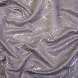 Ткань Блэкаут для штор светозатемняющая 75% (Ширина 280см) &quot;Ледовое тиснение цвет Серый&quot; (на отрез) в Бронницах