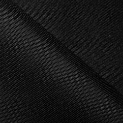 Ткань Oxford 600D PU (Ширина 1,48м), цвет Черный (на отрез) в Бронницах
