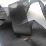Окантовочная лента-бейка, цвет Чёрный 22мм (на отрез)