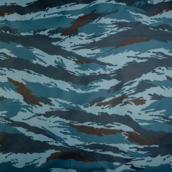 Ткань Oxford 210D PU (Ширина 1,48м), камуфляж &quot;Камыш Синий&quot; (на отрез) в Бронницах