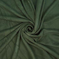 Ткань Флис Односторонний 130 гр/м2, цвет Темный хаки (на отрез)  в Бронницах
