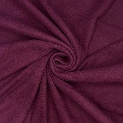 Ткань Флис Односторонний 130 гр/м2 (Ширина 150см), цвет Бордовый (на отрез) в Бронницах