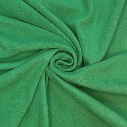 Ткань Флис Односторонний 130 гр/м2 (Ширина 150см), цвет Зелёный (на отрез) в Бронницах