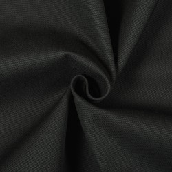 Ткань Канвас 35/65 (Ширина 150см), цвет Черный (на отрез) в Бронницах