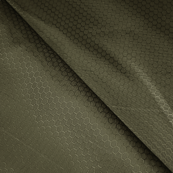 Ткань Oxford 300D PU Рип-Стоп СОТЫ, цвет Хаки (на отрез) в Бронницах