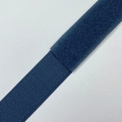 Контактная лента 25мм цвет Синий (велькро-липучка, на отрез) в Бронницах