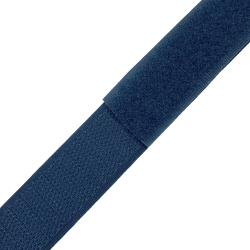 Контактная лента 25мм цвет Синий (велькро-липучка, на отрез)  в Бронницах