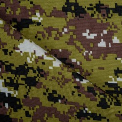 Ткань Oxford 600D PU (Ширина 1,48м), камуфляж Цифра Зеленая (на отрез) в Бронницах