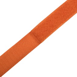 Контактная лента 25мм цвет Оранжевый (велькро-липучка, на отрез) в Бронницах