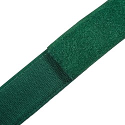 Контактная лента 40мм (38мм) цвет Зелёный (велькро-липучка, на отрез) в Бронницах