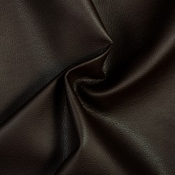 Эко кожа (Искусственная кожа) (Ширина 138см), цвет Темно-Коричневый (на отрез) в Бронницах