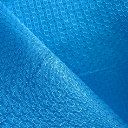 Ткань Oxford 300D PU Рип-Стоп СОТЫ, цвет Голубой (на отрез) в Бронницах