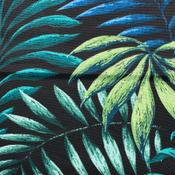 Интерьерная ткань Дак (DUCK) (ширина 1,8м), принт &quot;Тропические листья&quot; (на отрез) в Бронницах