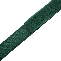 Контактная лента 25мм цвет Зелёный (велькро-липучка, на отрез) в Бронницах