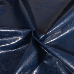 Тентовое полотно Тарпаулин 180 г/м2 (Ширина 2м), цвет Темно-Синий (на отрез) в Бронницах