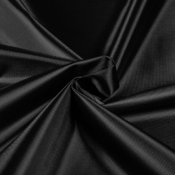 *Ткань Оксфорд 210D PU, цвет Черный (на отрез)  в Бронницах