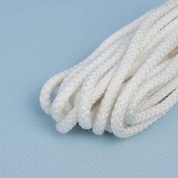 Шнур с сердечником, цвет Белый (плетено-вязанный, плотный) в Бронницах