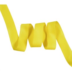 Окантовочная лента-бейка, цвет Жёлтый 22мм (на отрез) в Бронницах