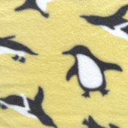 Ткань Флис Двусторонний 240 гр/м2 (Ширина 150см), принт Пингвины (на отрез) в Бронницах